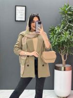 مانتو کتی چهاردکمه یقه آرشال کد 2684 - تصویر 21