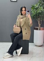 مانتو کتی چهاردکمه یقه آرشال کد 2684 - تصویر 12