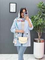مانتو کتی چهاردکمه یقه آرشال کد 2684 - تصویر 19