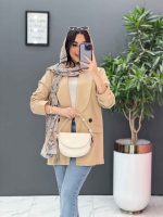 مانتو کتی چهاردکمه یقه آرشال کد 2684 - تصویر 8