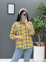 شومیز چهارخونه نخی در ونوس مد