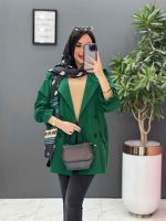 مانتو کتی چهاردکمه آستین کش کد 2674 - تصویر 11