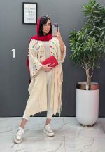 مانتو لنین نچرال بلند طرح دوزی در ونوس مد