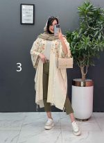مانتو لنین نچرال بلند طرح دوزی کد 2672 - تصویر 15
