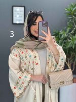 مانتو لنین نچرال بلند طرح دوزی کد 2672 - تصویر 17