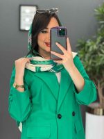 مانتو کتی دودکمه یقه انگلیسی کد 2691 - تصویر 13