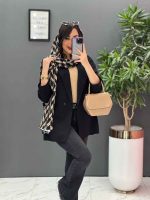 مانتو کتی دودکمه یقه انگلیسی کد 2691 - تصویر 12