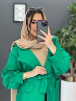 مانتو سبز روشن