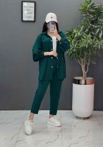 ست مانتو شلوار لنین کمربند Dior کد 2687 - تصویر 22