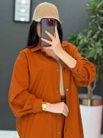 ست مانتو شلوار لنین کمربند Dior کد 2687 - تصویر 12
