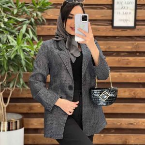 مانتو طرحدار یقه انگلیسی در ونوس مد