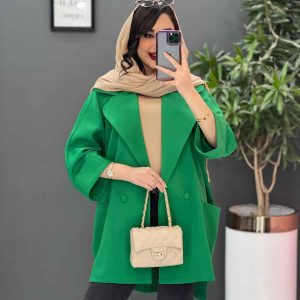 مانتو بهاره سبز