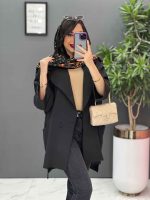 مانتو مشکی بغل چاک