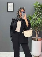 مانتو زنجیر دار پشت نگین در ونوس مد