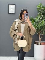 مانتو لنین آستین برش دار