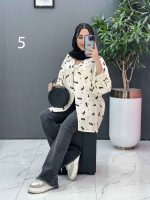 مانتو لنین شومیزی تک جیب کد 2801 - تصویر 8