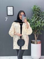 مانتو لنین شومیزی تک جیب کد 2801 - تصویر 15