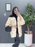 مانتو لنین شومیزی تک جیب کد 2801 - تصویر 23