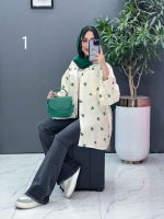 مانتو لنین شومیزی تک جیب کد 2801 - تصویر 17