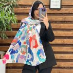 شال نخی آبرنگی پایین ریش