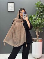 شال نسکافه ای مجلسی