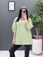 شومیز آستین بنددار