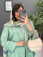 مانتو سبز پاستلی