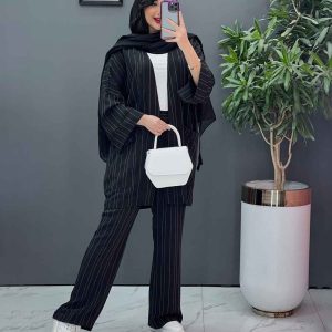ست مانتو و شلوار راه راه در ونوس مد