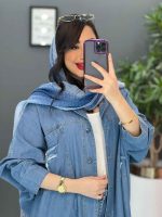 مانتو جین پانچ پایین ریش کد 2707 - تصویر 10