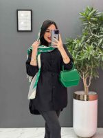 مانتو مشکی داکرون