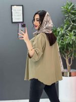 مانتو یقه مردانه
