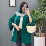 مانتو لنین جیب مثلثی کد 2725