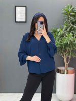 شومیز شیک سورمه ای