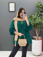 مانتو دخترانه سبز