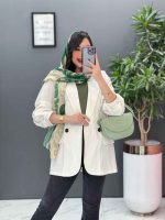 کت سفید زنانه