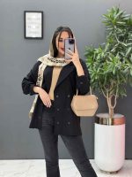 مانتو لنین شش دکمه آستین پیله کد 2747 - تصویر 12
