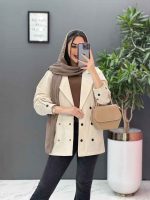 مانتو لنین شش دکمه آستین پیله کد 2747 - تصویر 14