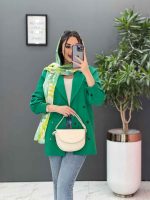 مانتو لنین شش دکمه آستین پیله کد 2747 - تصویر 19