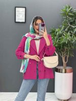 مانتو لنین شش دکمه آستین پیله کد 2747 - تصویر 10
