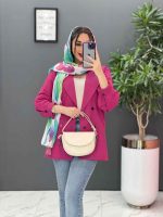 مانتو لنین شش دکمه آستین پیله کد 2747 - تصویر 16