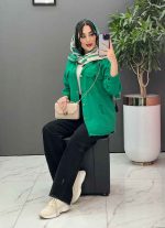 مانتو سبز دخترانه