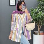 مانتو کتی راه راه تومبا در ونوس مد