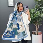 شال طرح قاب کد 2879