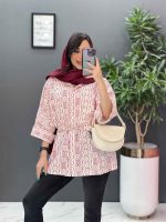 مانتو طرحدار سنتی کمرگت کد 2928 - تصویر 5