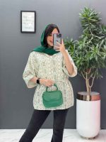 مانتو طرحدار سنتی کمرگت کد 2928 - تصویر 3