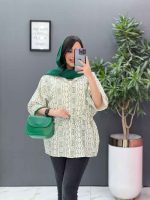 مانتو طرحدار سنتی کمرگت کد 2928 - تصویر 18