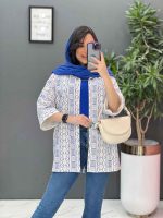 مانتو طرحدار سنتی کمرگت کد 2928 - تصویر 16