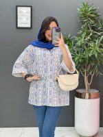 مانتو طرحدار سنتی کمرگت کد 2928 - تصویر 2