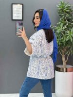 مانتو طرحدار سنتی کمرگت کد 2928 - تصویر 6