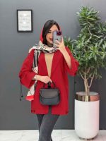 مانتو داکرون آستین بند ضربدری کد 2793 - تصویر 10